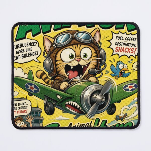 Item preview, Funny Aviator Cat Mug designed and sold by HomeyDay.