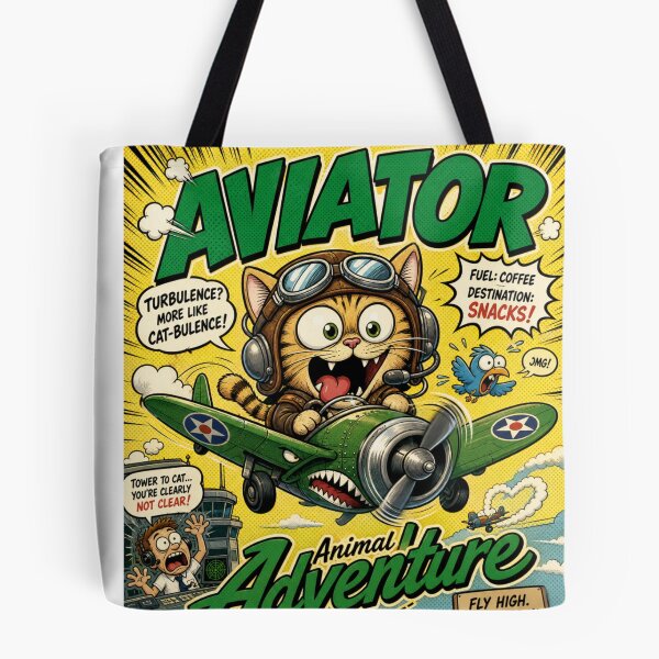 Item preview, Funny Aviator Cat Mug designed and sold by HomeyDay.
