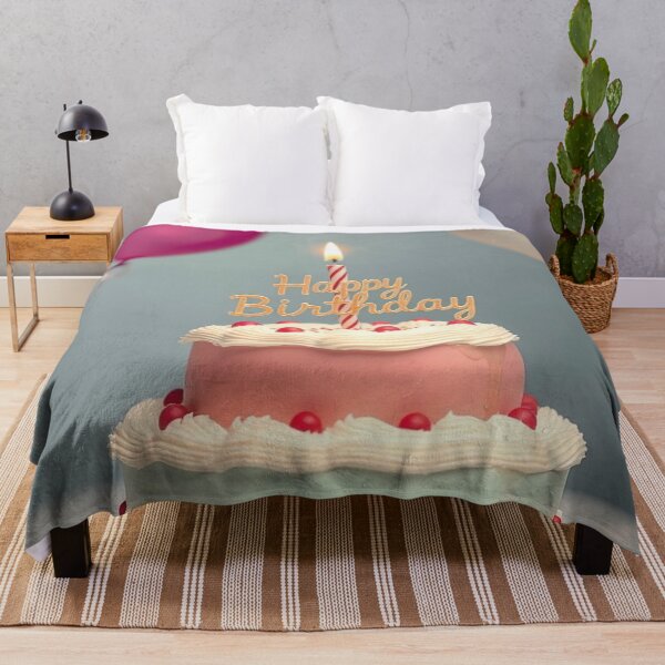 Item preview, Pink Frosted Happy Birthday Cake Card designed and sold by IntelliMindDesigns.
