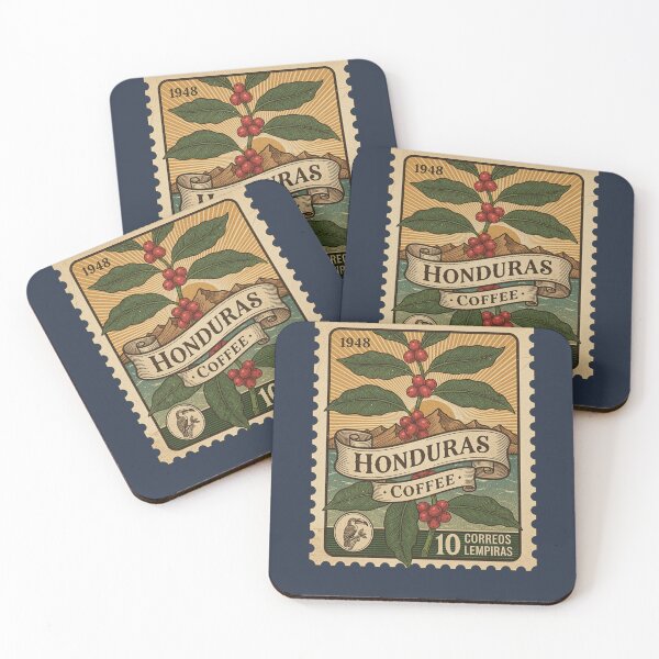 Item preview, Honduras Coffee Vintage Stamp Art designed and sold by d247.