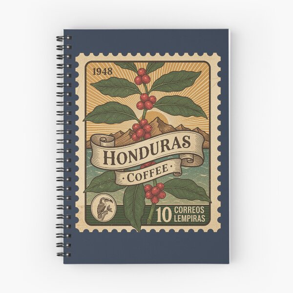 Item preview, Honduras Coffee Vintage Stamp Art designed and sold by d247.