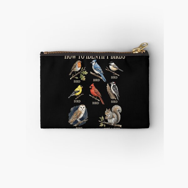 Item preview, How To Identify Birds Funny Squirrel Educational Chart Ornithology Wildlife Nature Design designed and sold by KenveLaova.