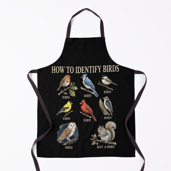 Item preview, How To Identify Birds Funny Squirrel Educational Chart Ornithology Wildlife Nature Design designed and sold by KenveLaova.