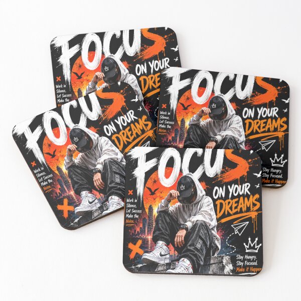 Item preview, Focus on dreams streetwear urban art design designed and sold by urbanshop7.