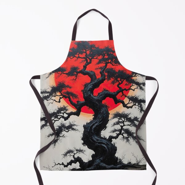 Item preview, Ancient tree with red sun, Japanese wall art, Japanese decoration designed and sold by paulrommer.
