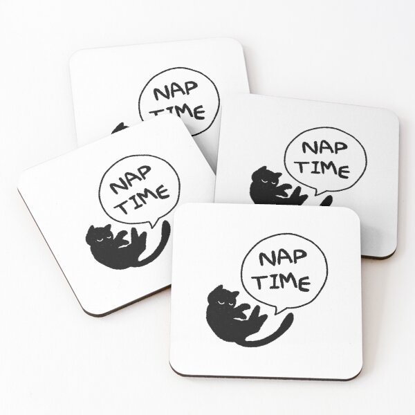 Item preview, Nap Time Black Cat Illustration – Sleepy Cat Art, Cozy Cute Cat Sticker designed and sold by lazydayz16.