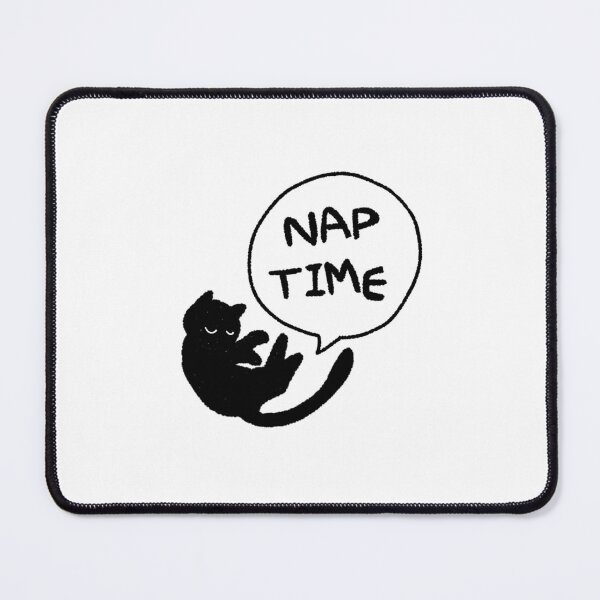 Item preview, Nap Time Black Cat Illustration – Sleepy Cat Art, Cozy Cute Cat Sticker designed and sold by lazydayz16.