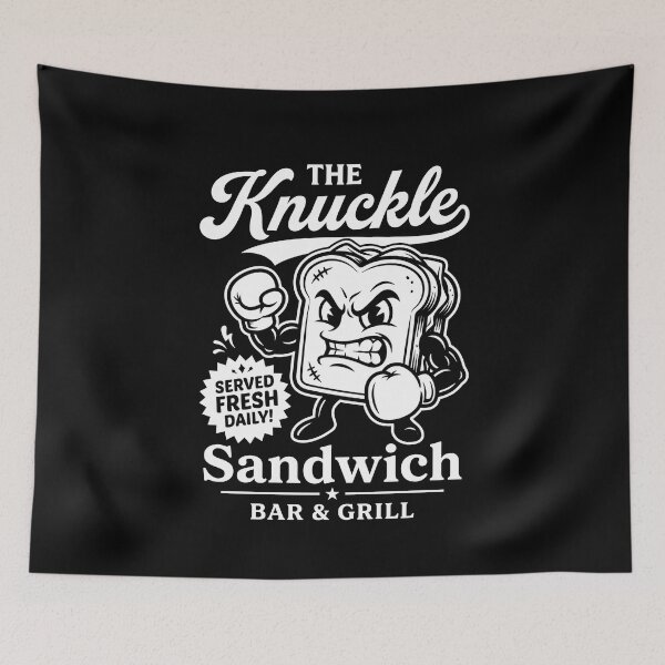 Item preview, The Knuckle Sandwich Bar And Grill Restaurant Chef Foodie designed and sold by SofenArt.