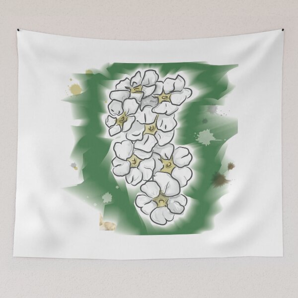 Item preview, White Flowers Digital Watercolor Painting designed and sold by drfriedman1976.