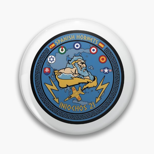Item preview, Spanish Air Force Hornets Iniochos 2021 Exercise Commemorative Patch designed and sold by CharlieDesings.