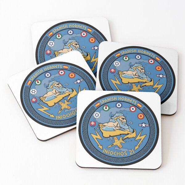 Item preview, Spanish Air Force Hornets Iniochos 2021 Exercise Commemorative Patch designed and sold by CharlieDesings.
