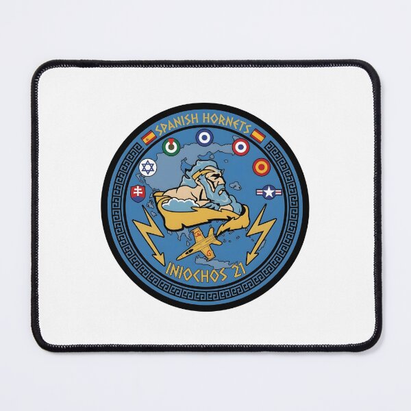 Item preview, Spanish Air Force Hornets Iniochos 2021 Exercise Commemorative Patch designed and sold by CharlieDesings.