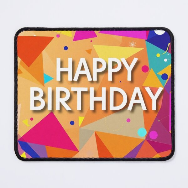 Item preview,  Bright Geometric Happy Birthday Card   designed and sold by IntelliMindDesigns.