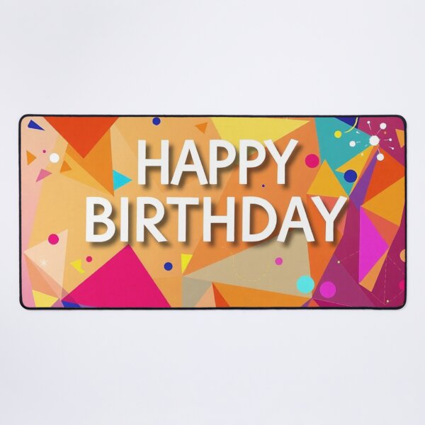 Item preview, Bright Geometric Happy Birthday Card designed and sold by IntelliMindDesigns.