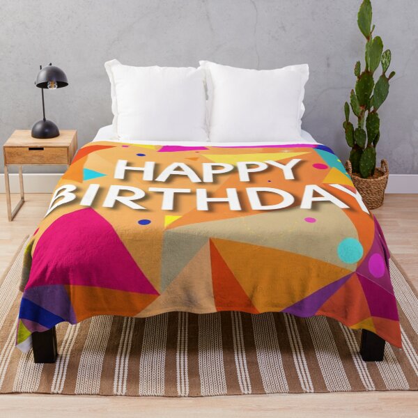 Item preview, Bright Geometric Happy Birthday Card designed and sold by IntelliMindDesigns.