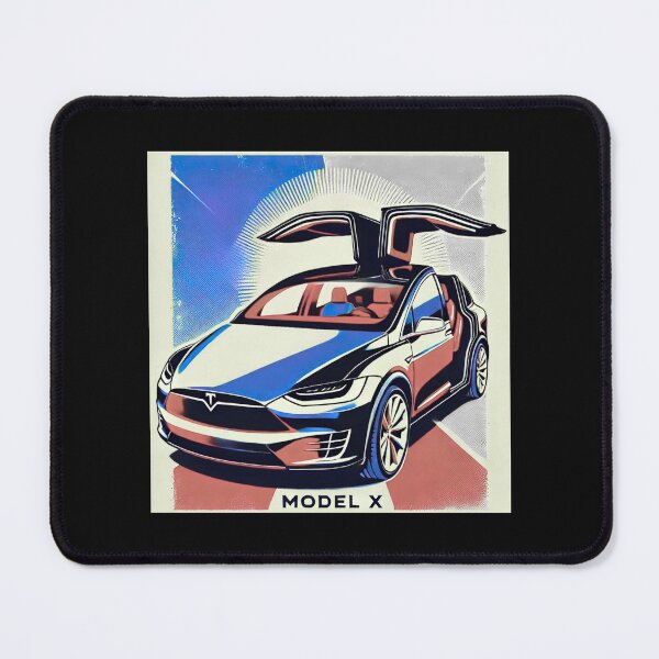 Item preview, Tesla Model X Electric SUV Blueprint Style Design | EV Enthusiast Graphic designed and sold by TEEJAMBOREE.