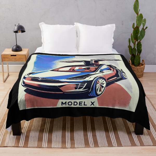 Item preview, Tesla Model X Electric SUV Blueprint Style Design | EV Enthusiast Graphic designed and sold by TEEJAMBOREE.