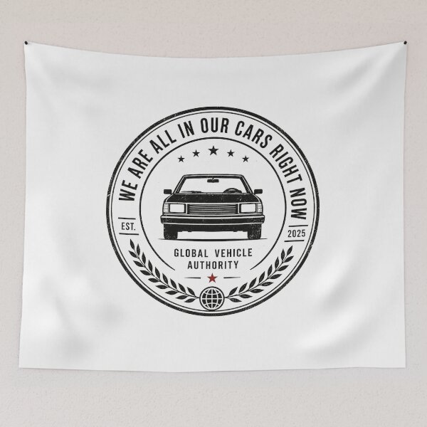 Item preview, We Are All In Our Cars Right Now designed and sold by AMICO77.