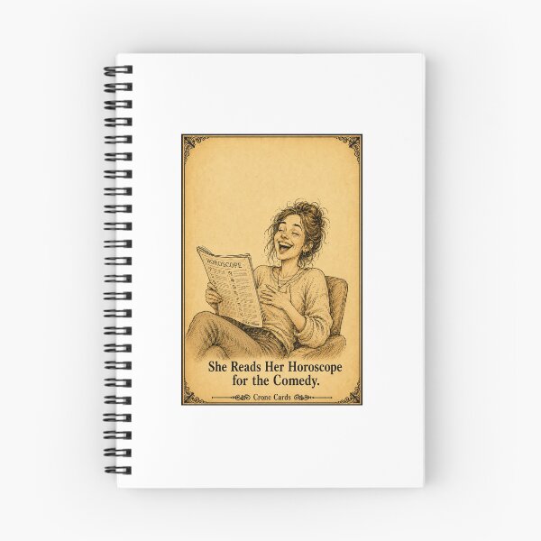 Item preview, Crone Cards - She Reads Her Horoscope for the Comedy. designed and sold by Kay Mhor Studio.