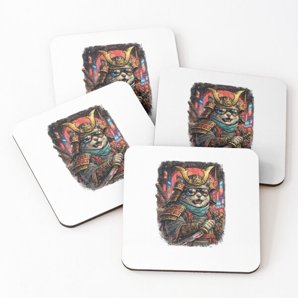 Item preview, samurai cat designed and sold by SIDHUDRIP11.