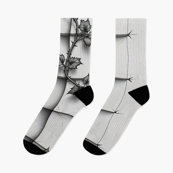 Item preview, Thorny vine climbs onto latticework designed and sold by Mianku | Für das Leben.