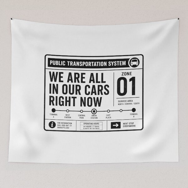Item preview, We Are All In Our Cars Right Now designed and sold by AMICO77.