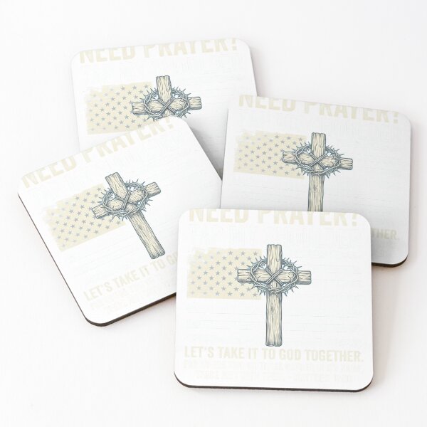 Item preview, Need Prayer Tap My Shoulder Christian Flag Cross designed and sold by JMDesignHub.