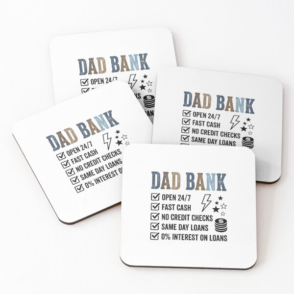 Item preview, Dad Bank Open 24/7 Funny Father Money Joke Gift Idea designed and sold by longngusuc.
