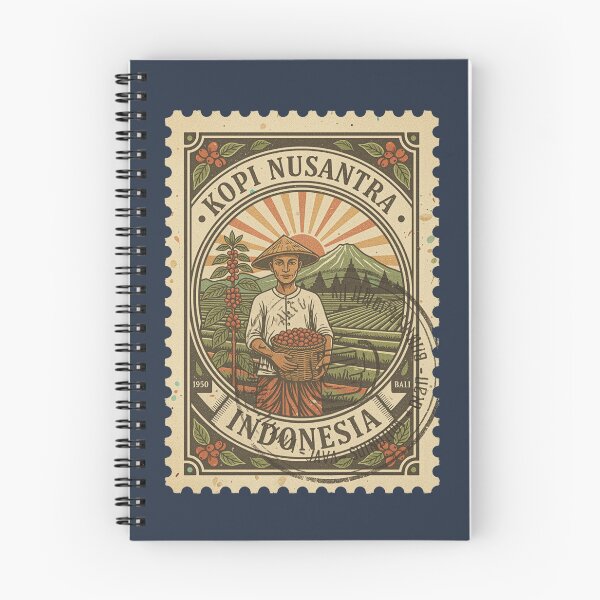 Item preview, Kopi Nusantara Indonesia Coffee Farmer Stamp designed and sold by d247.