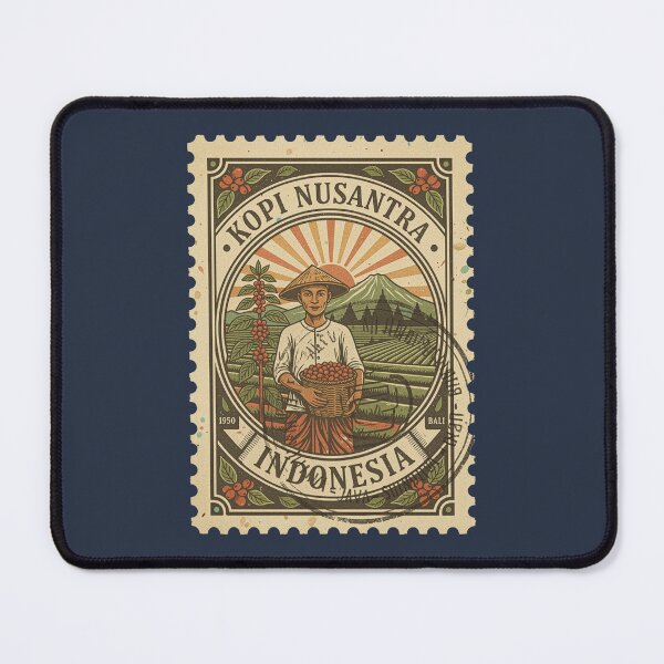 Item preview, Kopi Nusantara Indonesia Coffee Farmer Stamp designed and sold by d247.