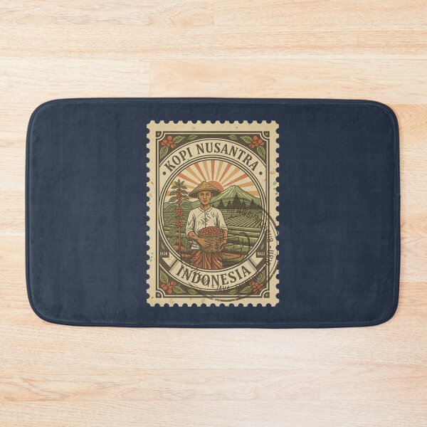 Item preview, Kopi Nusantara Indonesia Coffee Farmer Stamp designed and sold by d247.