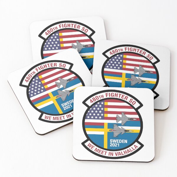 Item preview, USAF 480th Fighter Squadron Sweden 2021 Deployment Patch designed and sold by CharlieDesings.