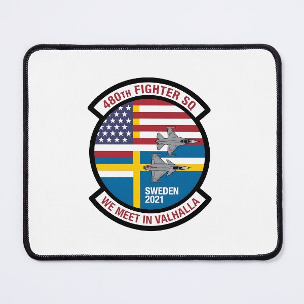 Item preview, USAF 480th Fighter Squadron Sweden 2021 Deployment Patch designed and sold by CharlieDesings.