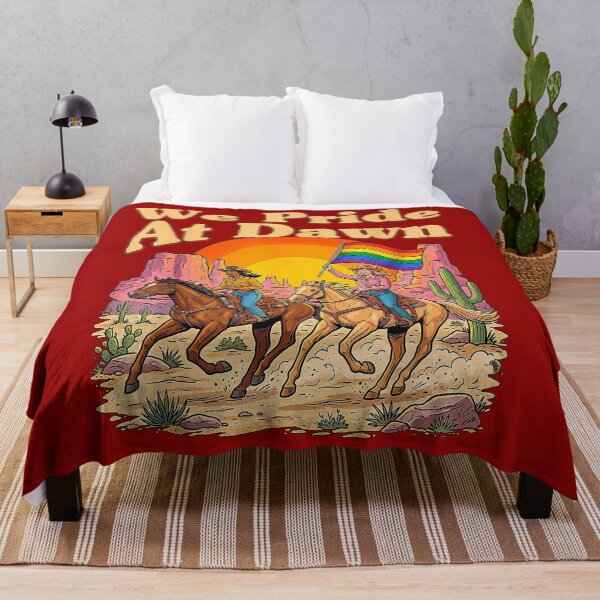 Item preview, We Pride At Dawn Vintage Lesbian Pride Western LGBTQ Cowgirl designed and sold by BoldandTako.