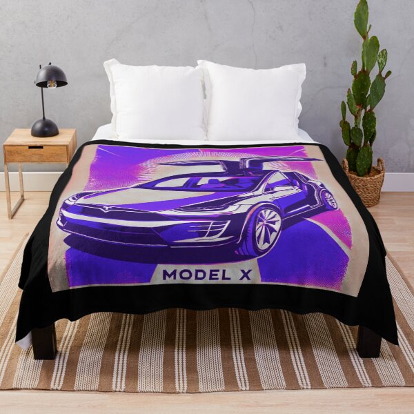 Item preview, Tesla Model X Electric SUV Blueprint Style Design | EV Enthusiast Graphic designed and sold by TEEJAMBOREE.