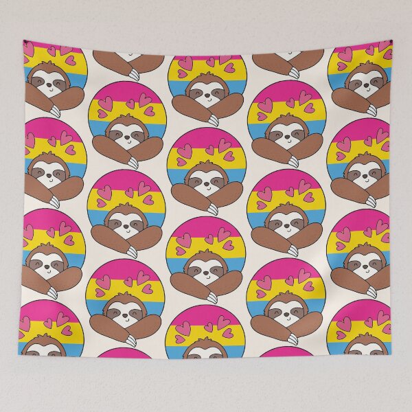 Item preview, LGBTQ Sloth - Cute Pansexual Pride Design designed and sold by Cannaxes Studio.