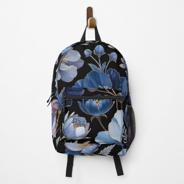 Item preview, Sapphire Blossom Pattern | Elegant Blue Floral Design | Luxury Botanical Artwork designed and sold by GalleryPeak.