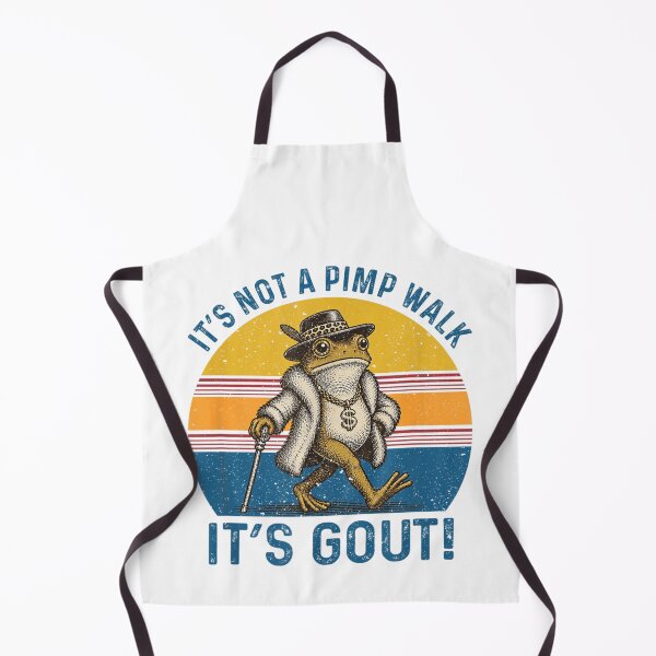 Item preview, Funny Frog Its Not A Pimp Walk Its Gout Retro Sunset designed and sold by EvandSolis.