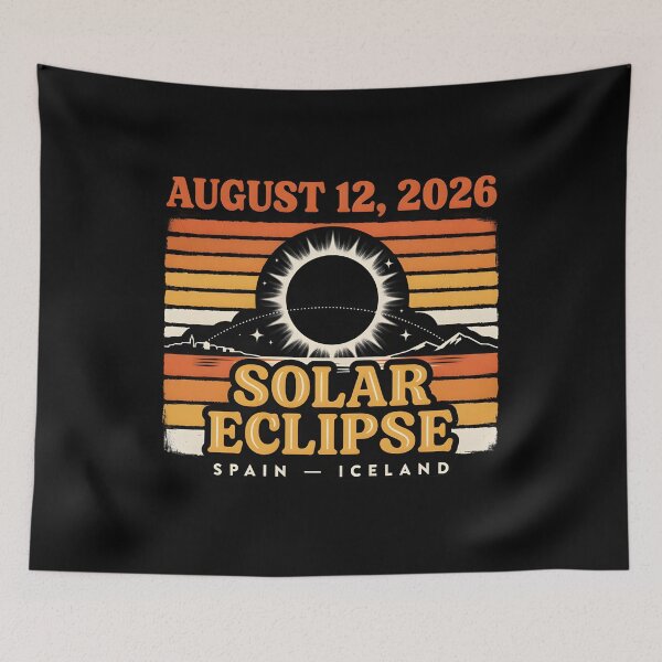 Item preview, Total Eclipse 2026 August 12 Celestial Journey Through Spain and Iceland designed and sold by Redgiant87x.
