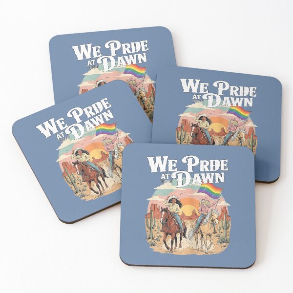 Item preview, We Pride At Dawn Vintage Lesbian Pride Western LGBTQ Cowgirl designed and sold by Menlbear.