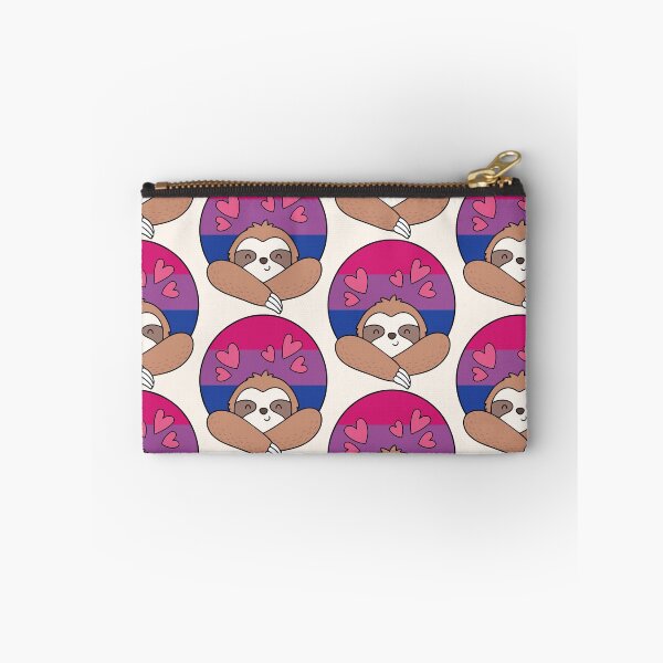 Item preview, LGBTQ Sloth - Kawaii Bisexual Sloth With Hearts designed and sold by Cannaxes Studio.