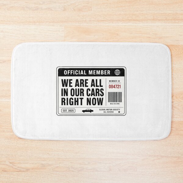 Item preview, We Are All In Our Cars Right Now designed and sold by AMICO77.
