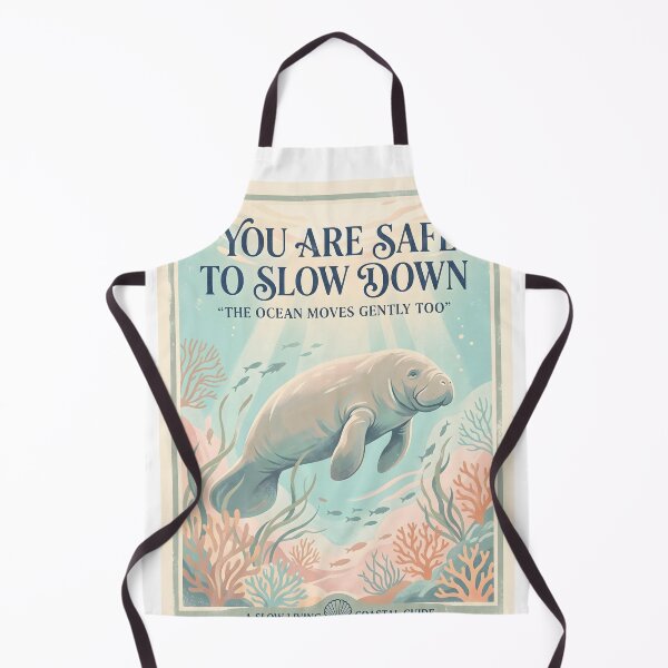 Item preview, You Are Safe to Slow Down – Ocean Therapy Poster Design designed and sold by Sea Gem.