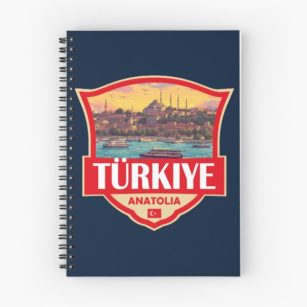 Item preview, Turkey Turkiye Illustration Retro Badge designed and sold by KrisSidDesigns.