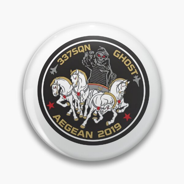 Item preview, Hellenic Air Force 337 Squadron Ghost Aegean 2021 Commemorative Patch designed and sold by CharlieDesings.