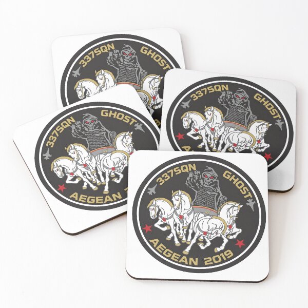 Item preview, Hellenic Air Force 337 Squadron Ghost Aegean 2021 Commemorative Patch designed and sold by CharlieDesings.