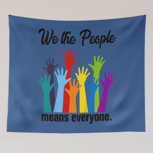 Item preview, We The People Means Everyone LGBT Gay Pride Flag 4th of July designed and sold by Mjayshop.