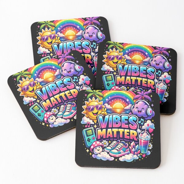 Item preview, Vibes matter colorful retro asthetic design  designed and sold by urbanshop7.