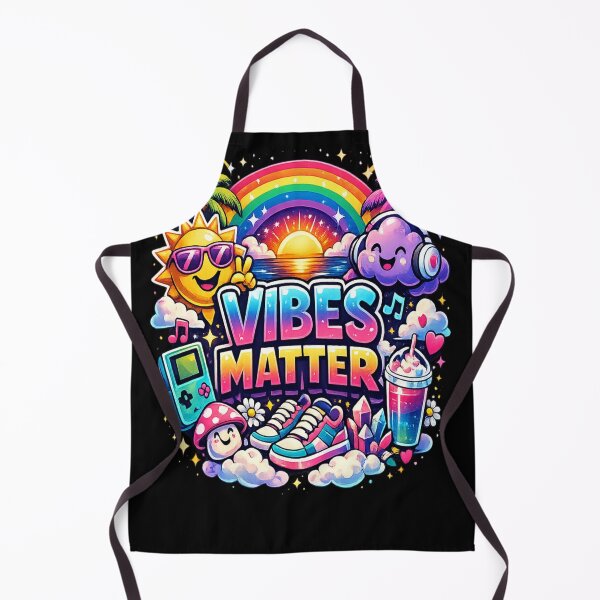 Item preview, Vibes matter colorful retro asthetic design  designed and sold by urbanshop7.