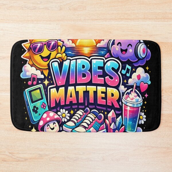 Item preview, Vibes matter colorful retro asthetic design  designed and sold by urbanshop7.
